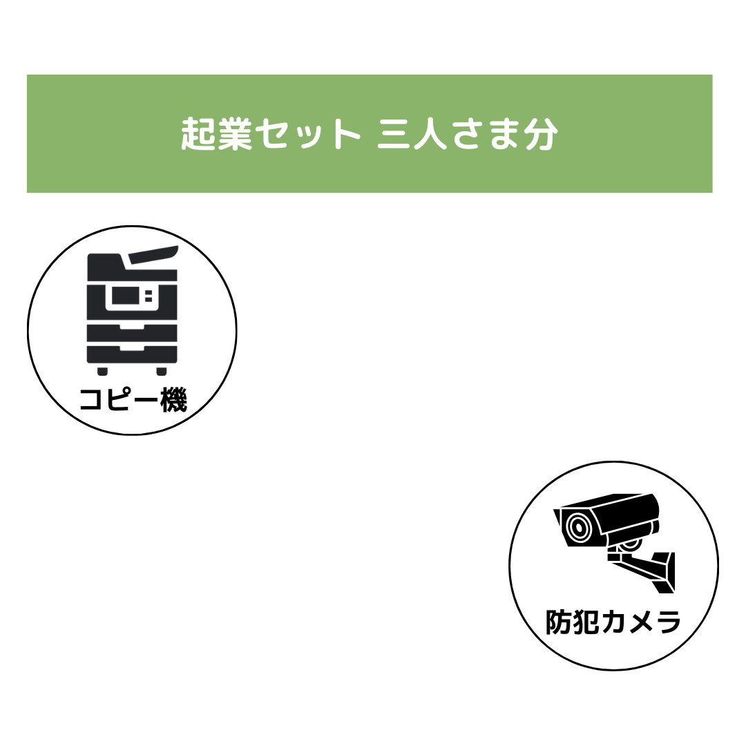 3名様 起業セット